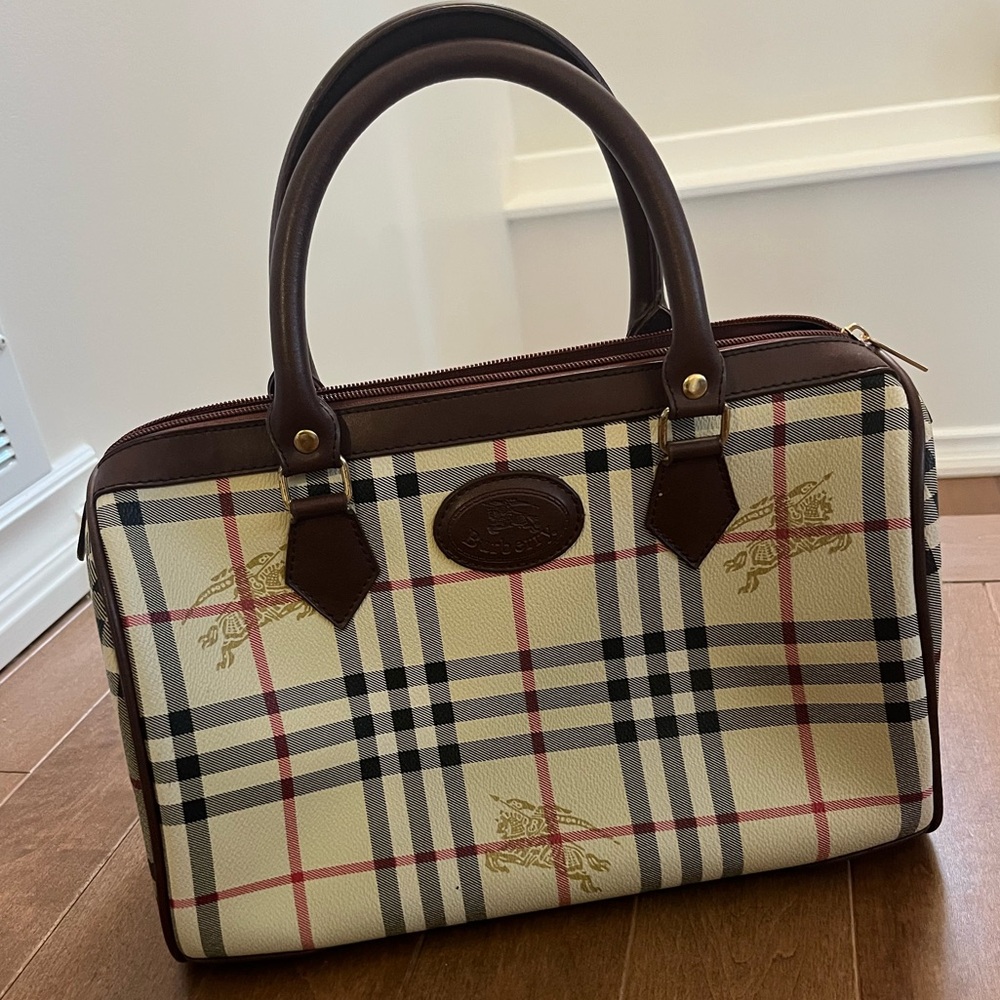 Burberry Brown Boston Bag